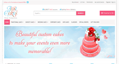 Desktop Screenshot of justcakes.com.au